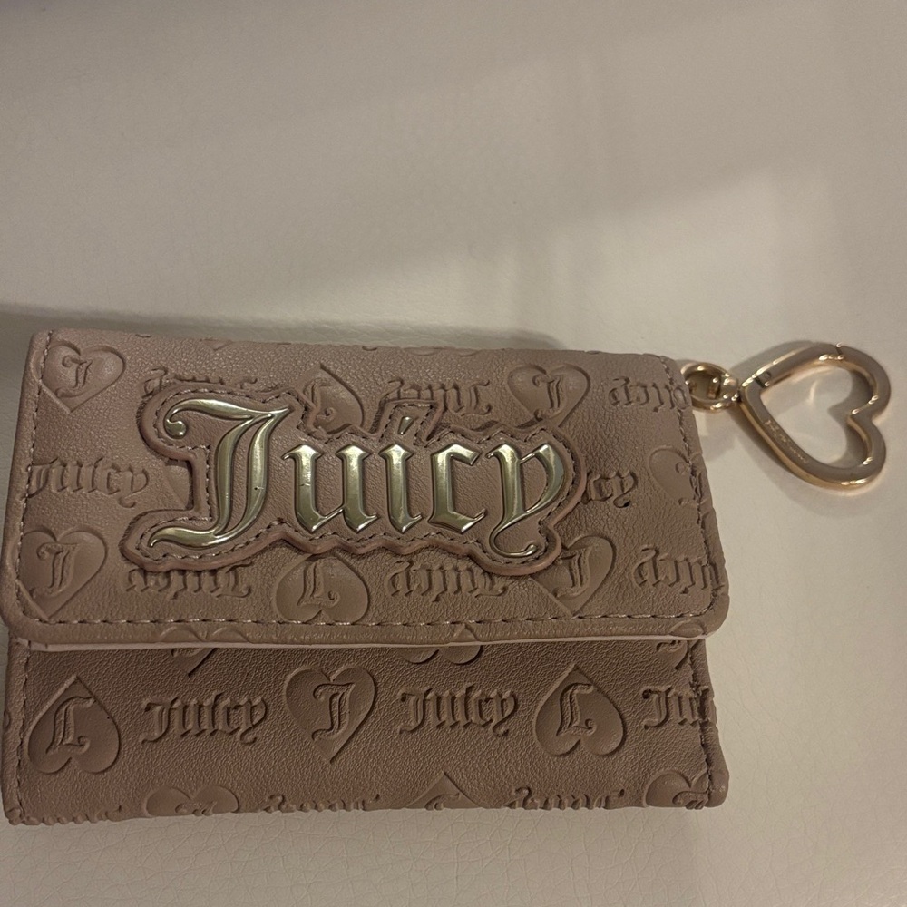 Juicy Couture Beige Embossed Wallet